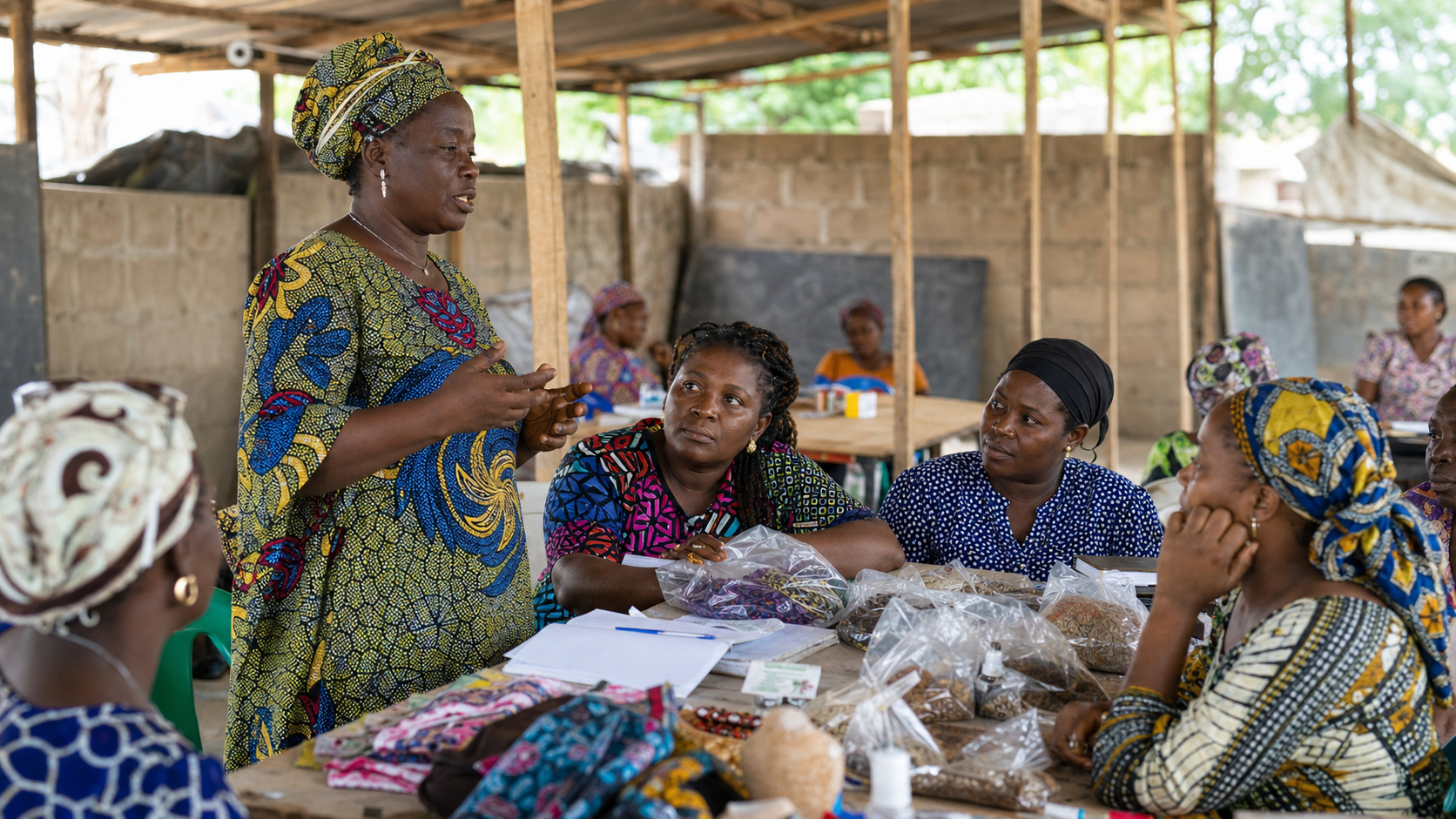 Women taking part in a community support session